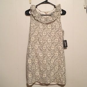 Forever 21 grey/cream colored dress, size medium
